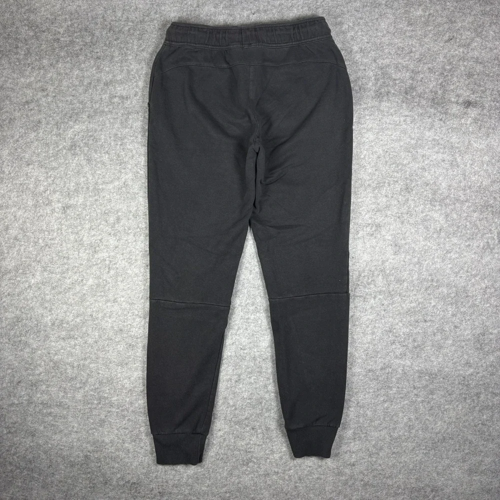 Adidas Mens Fleece Joggers Black Sweatpants Tapered Logo Pants Size M 206